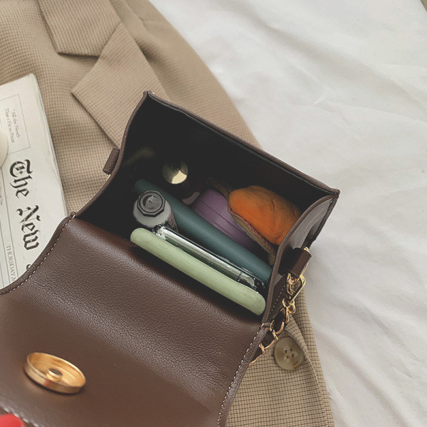 Karirana ženska torba sa dugim lancem u tri boje