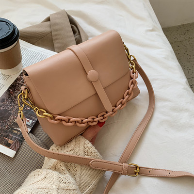 Moodne reguleeritava käepidemega nahast naistekott