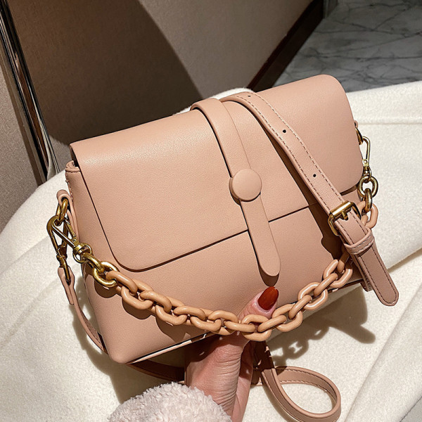 Moodne reguleeritava käepidemega nahast naistekott