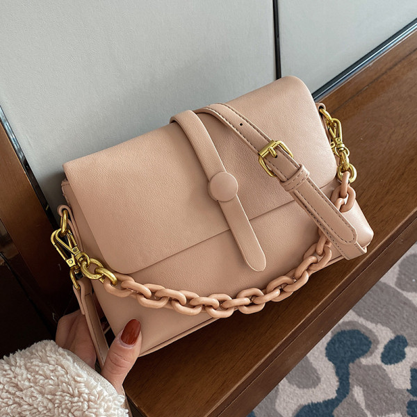 Moodne reguleeritava käepidemega nahast naistekott