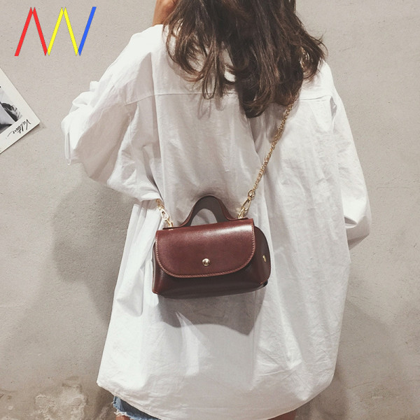 Öko-nahast naiste minikott metallist ketiga