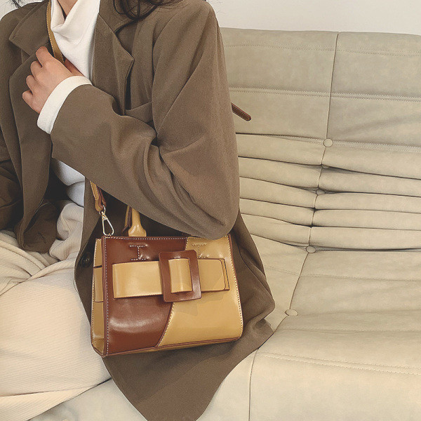 Hétköznapi női táska hosszú és rövid füllel, négy színben