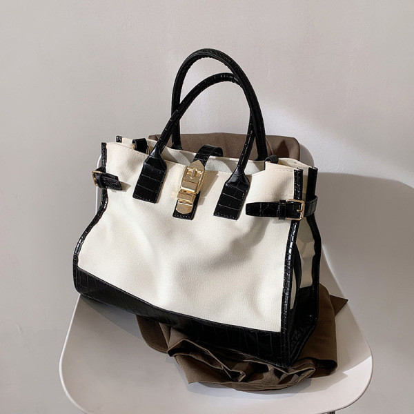 Retro stiilis lühikeste ja pikkade sangadega naistekott