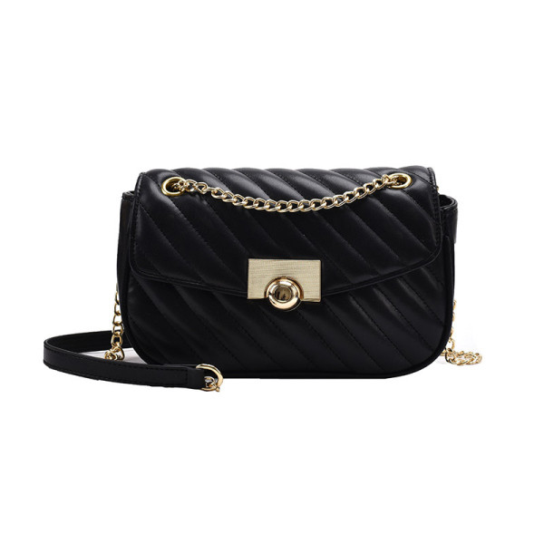 Moderna ženska torba od umjetne kože sa metalnom ručkom