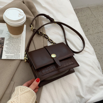 Modern kisméretű műbőr táska nőknek