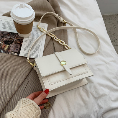 Modern kisméretű műbőr táska nőknek