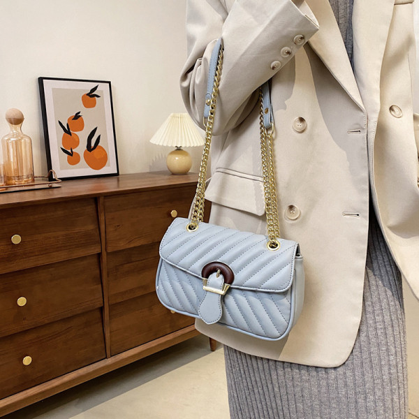 Új modell bőr kézitáska fém válllánccal