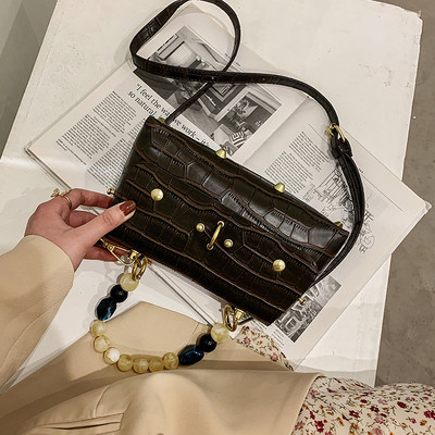 Nahast käekott - pika ja lühikese sangaga