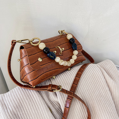 Nahast käekott - pika ja lühikese sangaga