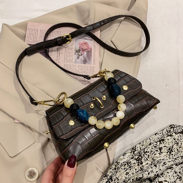 Nahast käekott - pika ja lühikese sangaga