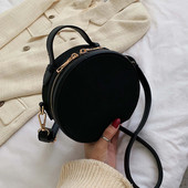 Moodne lukuga naiste kott - ümar kuju