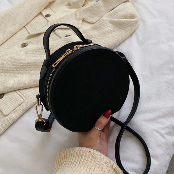 Moodne lukuga naiste kott - ümar kuju