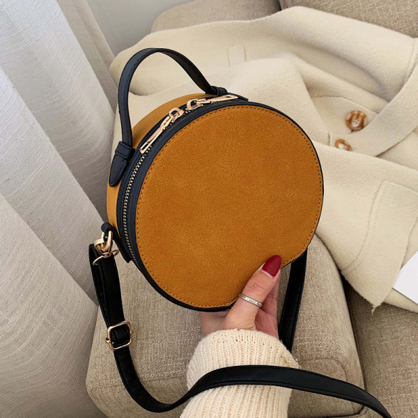 Moodne lukuga naiste kott - ümar kuju