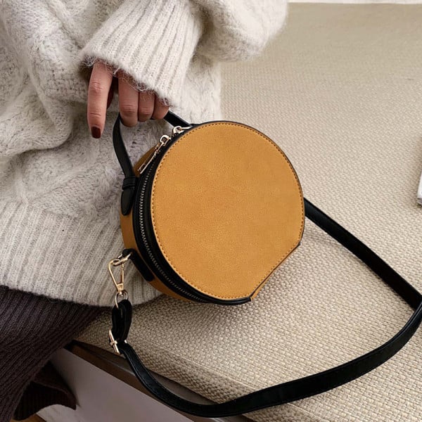 Moodne lukuga naiste kott - ümar kuju