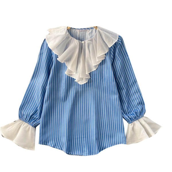 Ženska košulja s ovalnim izrezom i tilom