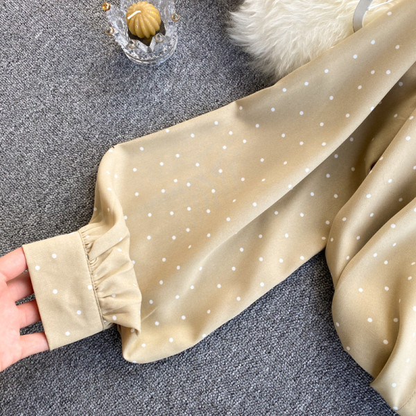 Ženska moderna košulja na dugmad i čipku u dvije boje