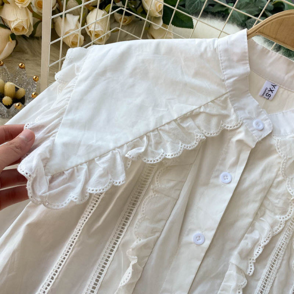 Naiste vabaaja särk retrostiilis nööpidega