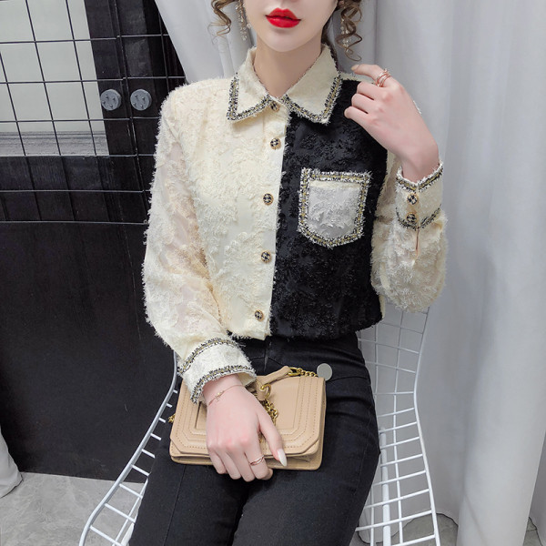 Novi model ženske košulje sa klasičnom kragnom i džepom