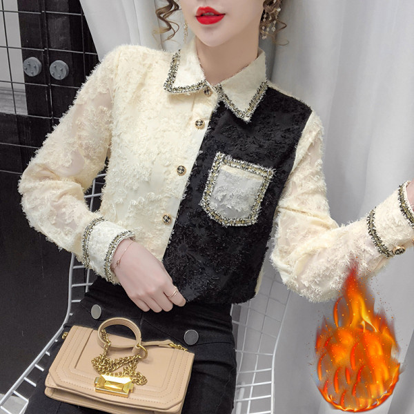 Novi model ženske košulje sa klasičnom kragnom i džepom