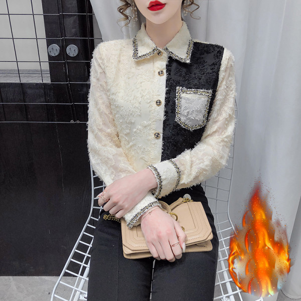 Novi model ženske košulje sa klasičnom kragnom i džepom