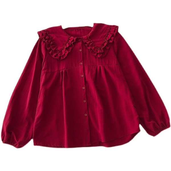 Új modell női ing kerek nyakkivágással