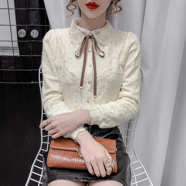 Modern női ing - hosszú ujjú és csipke