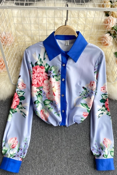 Moderna ženska košulja s klasičnim ovratnikom i gumbima