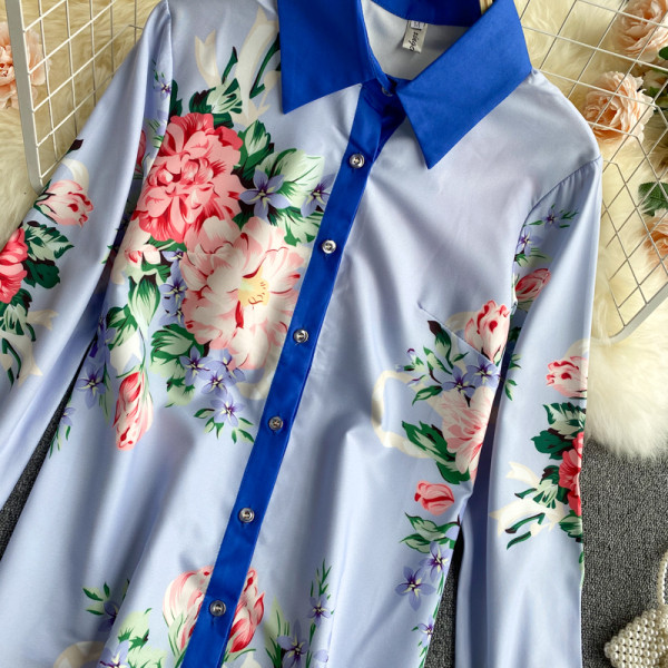 Moderna ženska košulja s klasičnim ovratnikom i gumbima