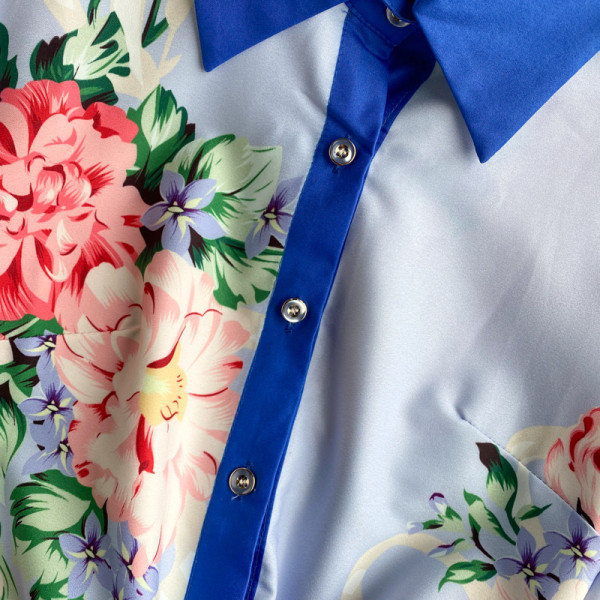 Moderna ženska košulja s klasičnim ovratnikom i gumbima