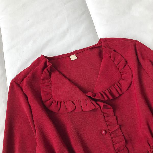 Naiste V-kaelusega pikkade varrukatega särk