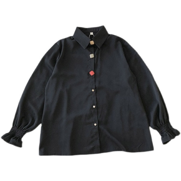 Modern női ing színes gombokkal