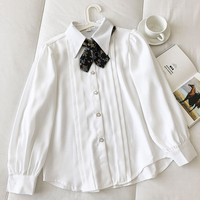 Moderna ženska jednobojna košulja na gumbe