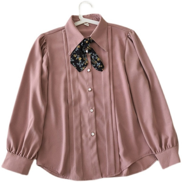 Moderna ženska jednobojna košulja na gumbe