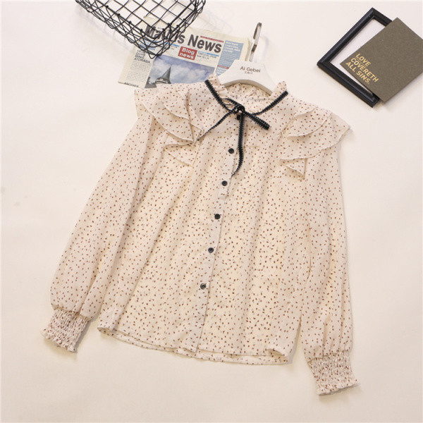 Стилна дамска риза с къдри