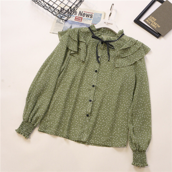 Стилна дамска риза с къдри