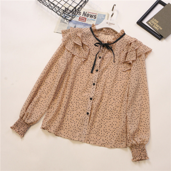 Стилна дамска риза с къдри