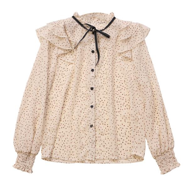 Стилна дамска риза с къдри