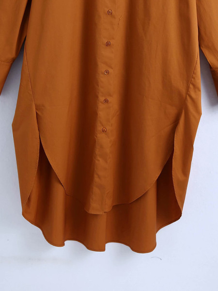 Pikk asümmeetriline nööpidega särk