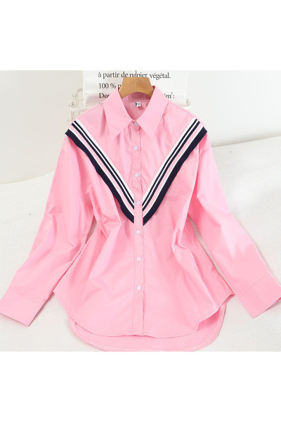 Alkalmi ing klasszikus gallérral és hosszú ujjal