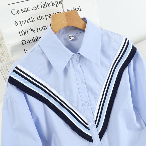 Alkalmi ing klasszikus gallérral és hosszú ujjal