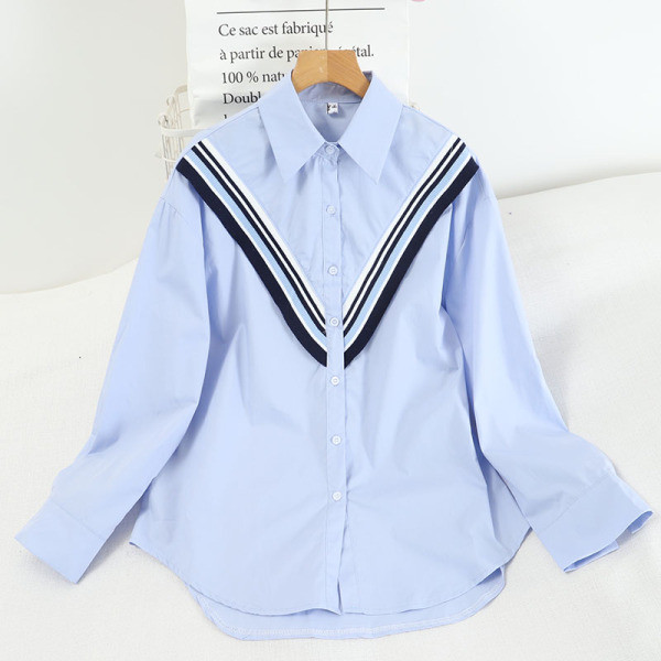 Alkalmi ing klasszikus gallérral és hosszú ujjal