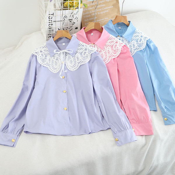 Stílusos női ing csipkével