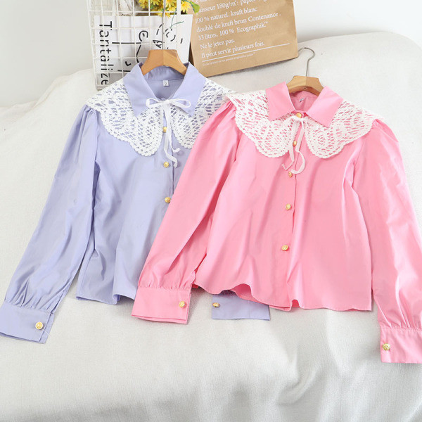 Stílusos női ing csipkével