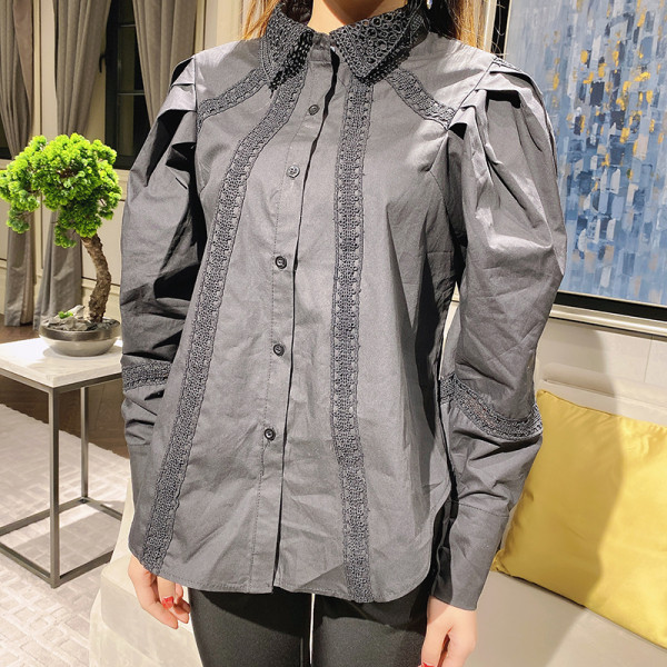 Új modell női ing klasszikus gallérral, három színben