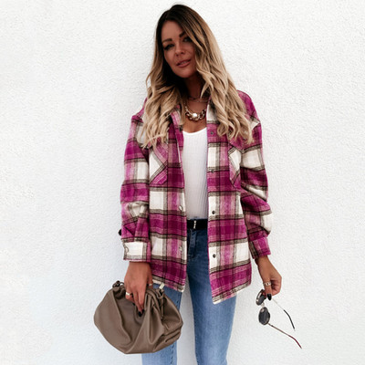 Novi model sportsko-casual ženske karirane košulje