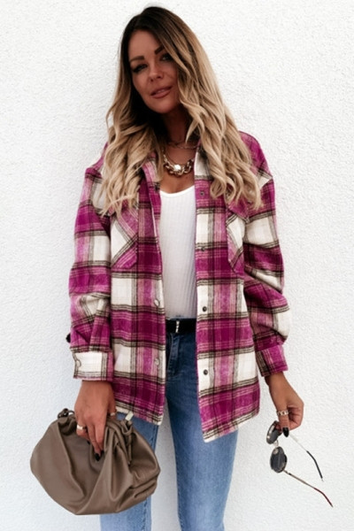 Novi model sportsko-casual ženske karirane košulje