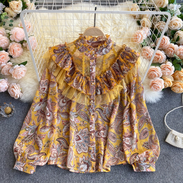 Sokszínű női ing fürtökkel