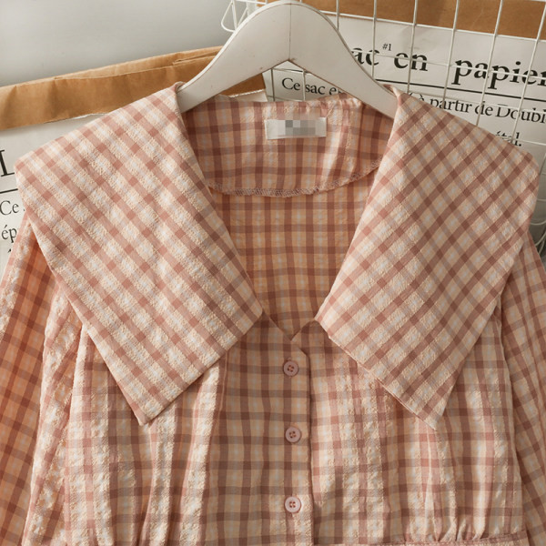 Kockás női ing hosszú ujjal