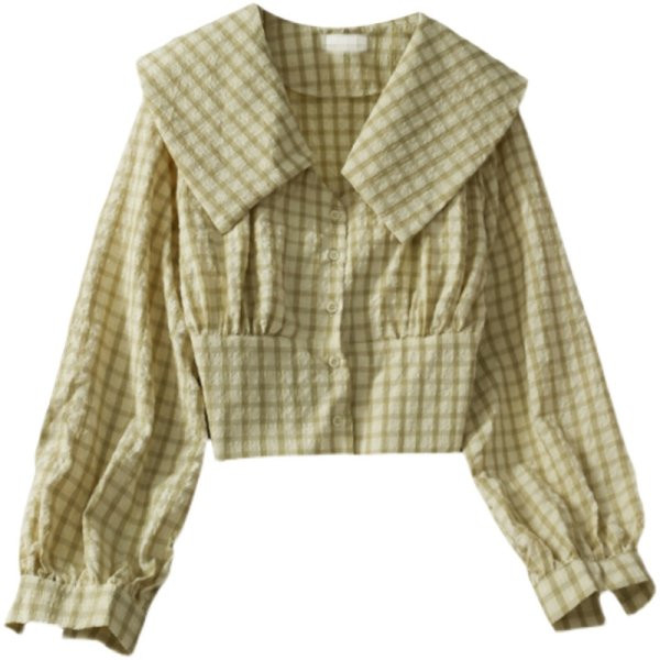 Kockás női ing hosszú ujjal