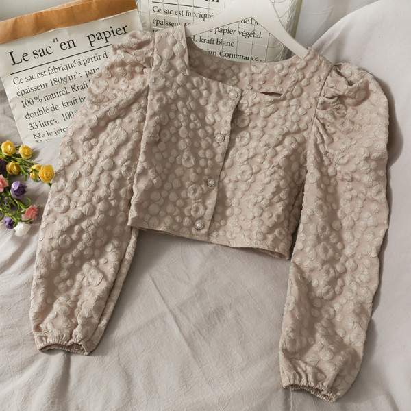 Retro stílusú női ing gombokkal és szögletes nyakkivágással